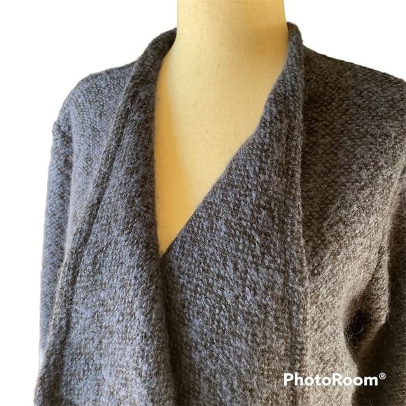 AG Adriano Goldschmied Wool Knit Jacket Med Blue and Black Blazer Office Career - Picture 6 of 12